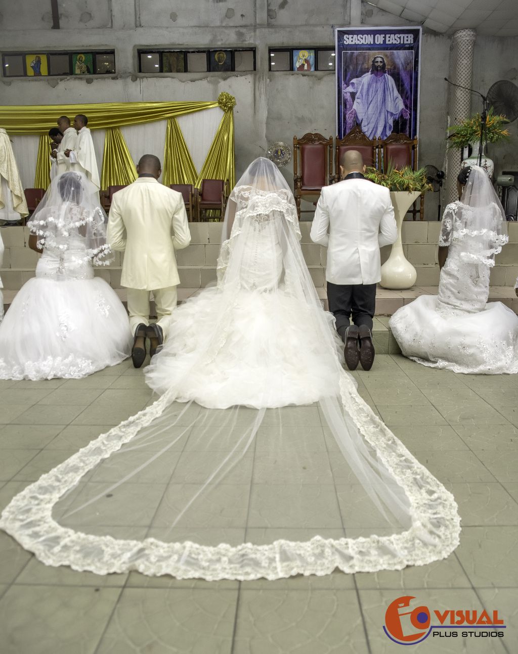 White Wedding Photos — photo 9 by Visual Plus Studios, Port Harcourt