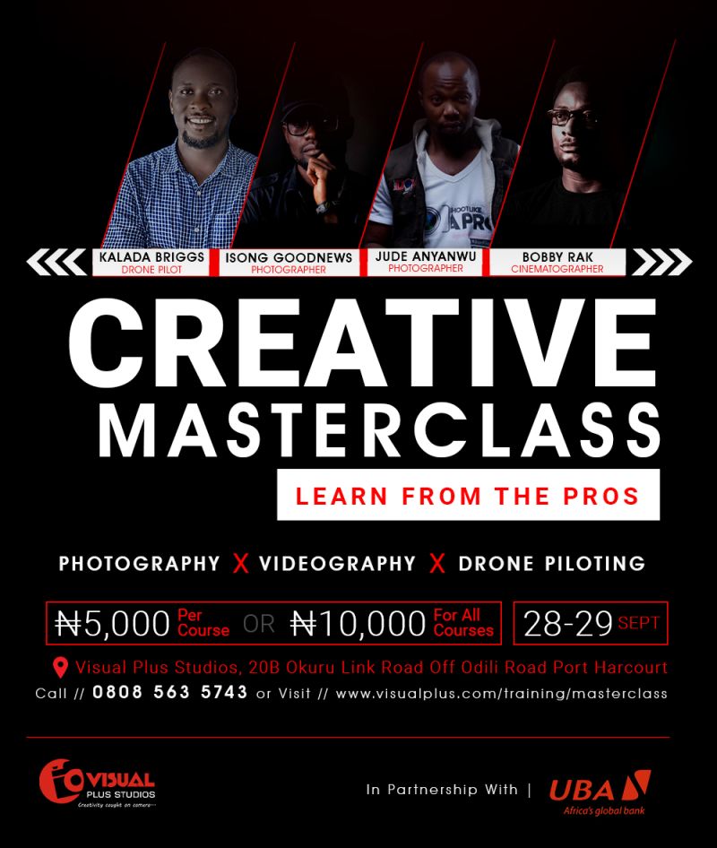 Creative Master Class (Photography + Videography + Drone Pilot Training)